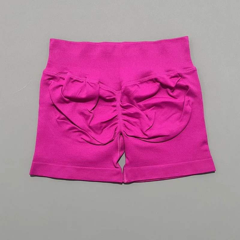 HISTELLO Sportshorts 4.5" Dames Yoga Shorts Naadloze Lage Taille Scrunch Bum Gym Leggings Workout Stretch Fitness Sportshorts