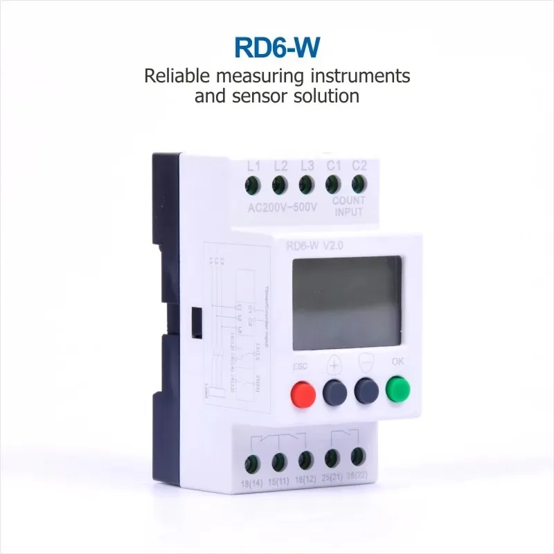 RD6-W Three phase Protection Relay 3 Phases Voltage Monitoring Relay Phase Failure Protection / Voltage unbalance protection