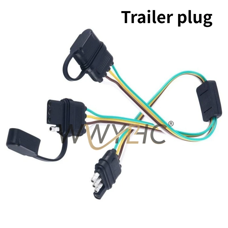 Suitable for  Trailer Plug American 4 Pin Y-Shaped 1 Minute 2 Converter - 17.5 Inch - 17.5 Inch