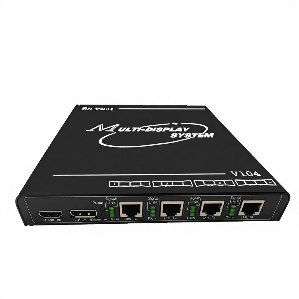 Industrial Grade HDBaseT Fusion Processor 4K60 1xHDMI/DP 4xHDBaseT Output 45nm FPGA No Heat Sink Large Screen Metal
