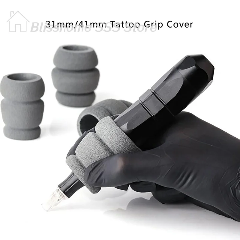 

【S】1Pcs 31/41mm Memory Foam Tattoo Grip Cover Tattoo Machine Pen Machine Cover Tool