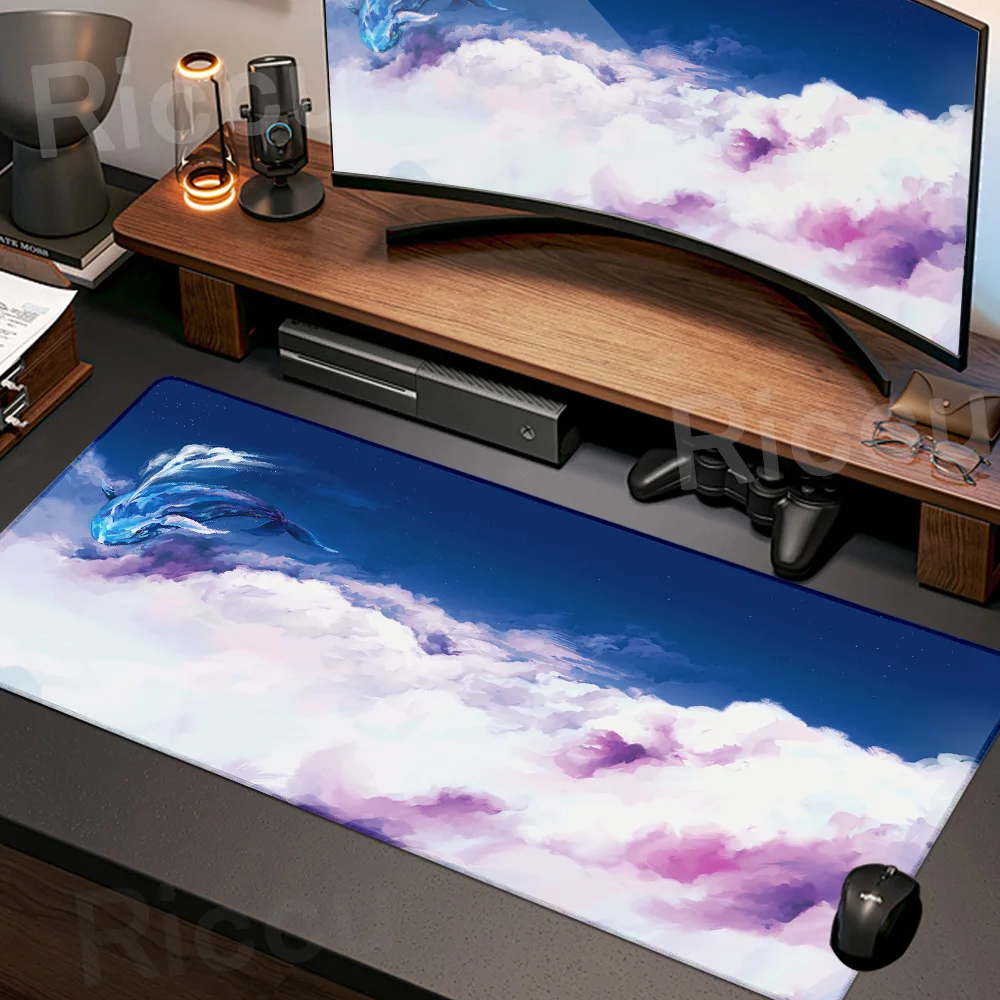 Gamer Mousepad  Sky Cloud sAnime Mouse Pad Large Mouse Mat  Natural Rubber Deskpad For Laptop PC Desk Mats Art Mousepads