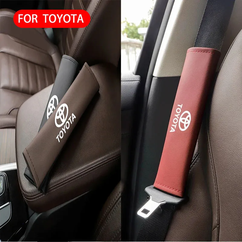 

Для автомобиля Toyota, ремень безопасности из искусственной кожи, комплект защиты плеч, аксессуары для интерьера Gazoo Racing Corolla Crown Yaris Chr Auris Rav4