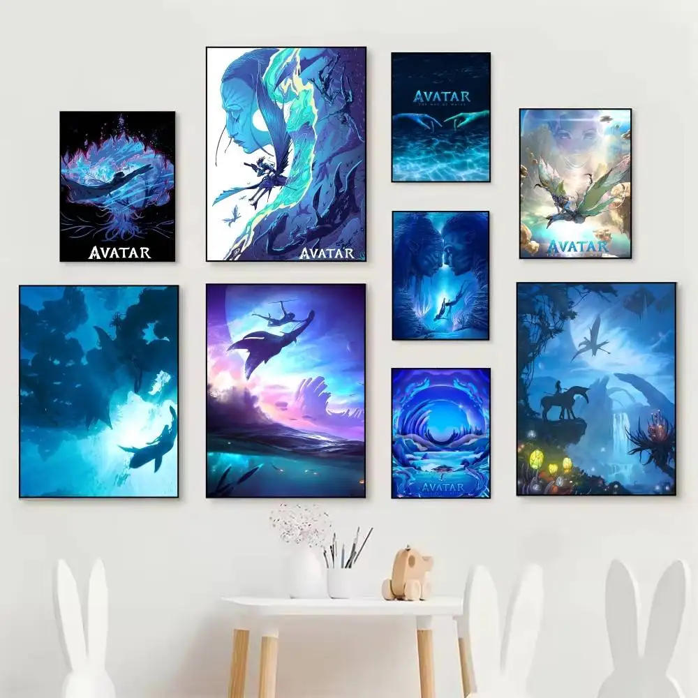 Classic Movie Cool Film A-AvataR  Poster Self Adhesive Waterproof Ideal For Living Room Bedroom Bar Decoration