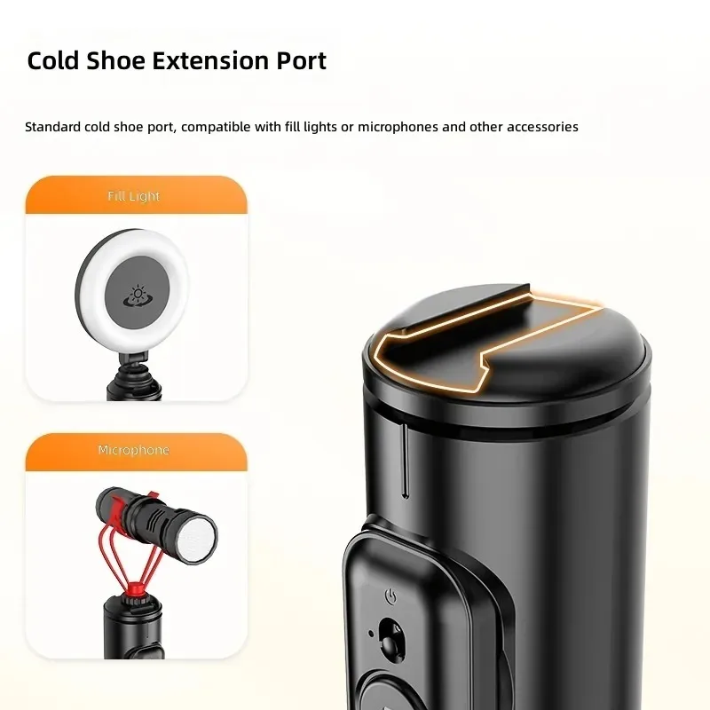 Mobile Bluetooth selfie stick integrated hidden tripod with compatible detachable Bluetooth wireless remote control
