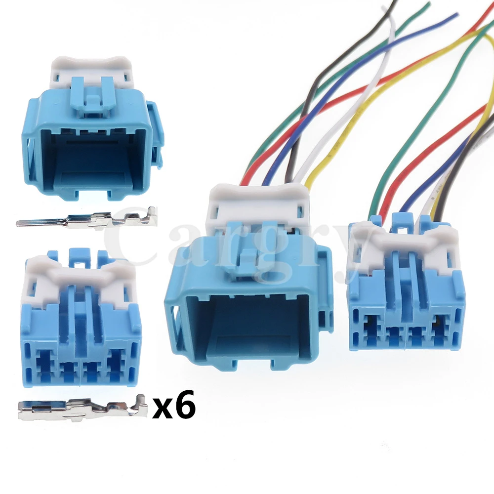 1 Set 6P 6098-1373 6098-1377 Car Parts Car Atmosphere Lamp Wiring Harness Unsealed Socket AC Assembly For Honda