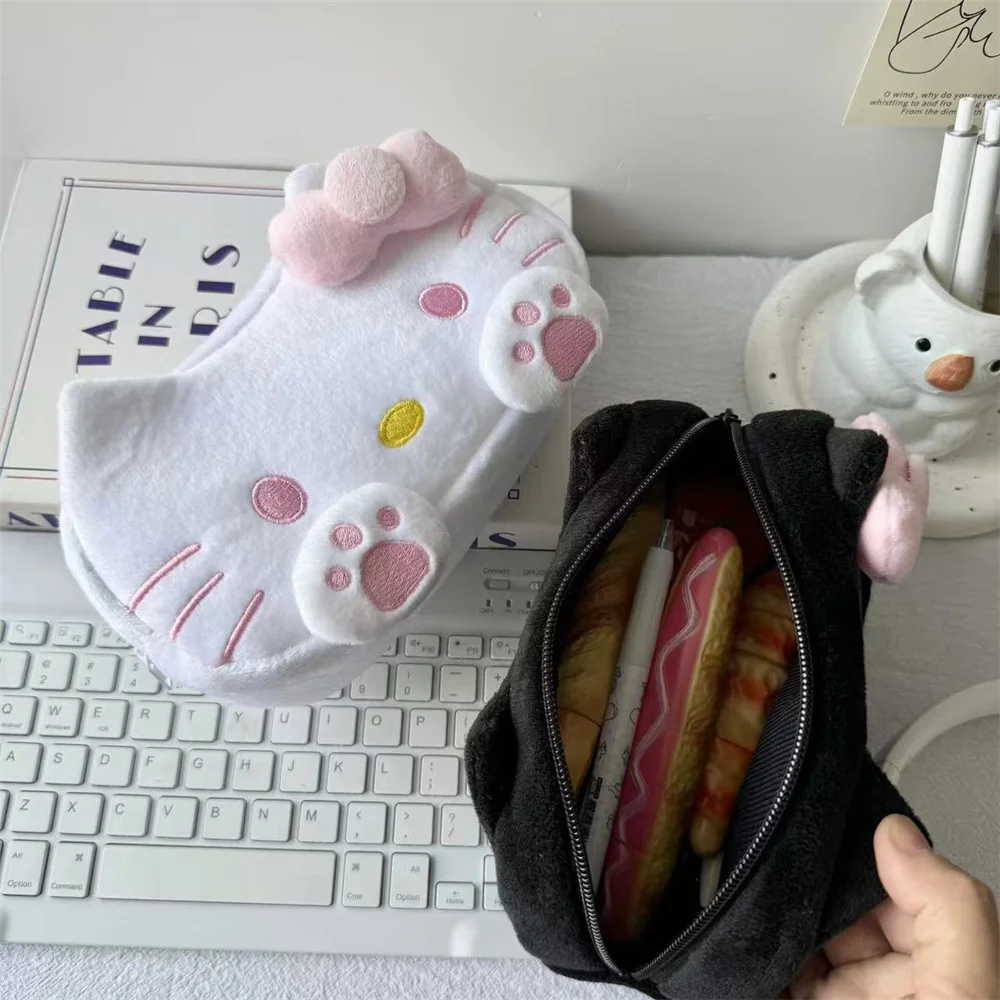 لطيف الكرتون HelloKitty أفخم مقلمة موضة سعة كبيرة تخزين مكتب طالب حقيبة أدوات مكتبية الفتيات حقيبة مستحضرات تجميل الهدايا