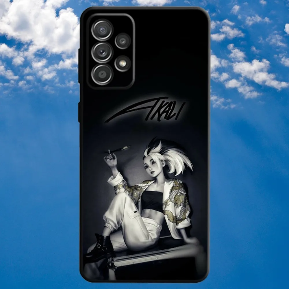 Leagues Of Legend KDA Akali Telefoon Case Voor Samsung S21, S22 Ultra, S20, S30 plus, S22 plus, S23, S30 ultra 5G Zachte Zwarte Cover