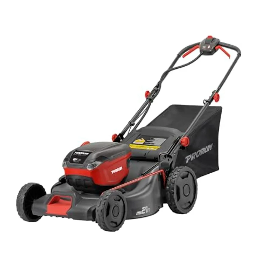 

60V 21-in. Steel Deck Cordless Push Lawn Mower with 2.5 Ah Battery and Charger Silver Lightweight Design Long-Lasting Battery E