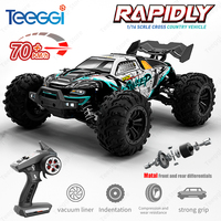 Teeggi 16101 /16102 PRO 1:16 High Speed RC Car With LED Light Drift 70KM/H 4WD RC Off-Road Car Monster Truck Toy For Kid Gifts