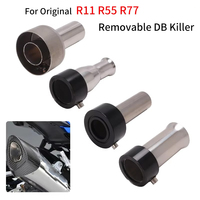 49mm 51mm For Original R11 R55 R77 Removable DB Killer Exhaust Pipe Moto Catalyst Escape  Silenciador Muffler