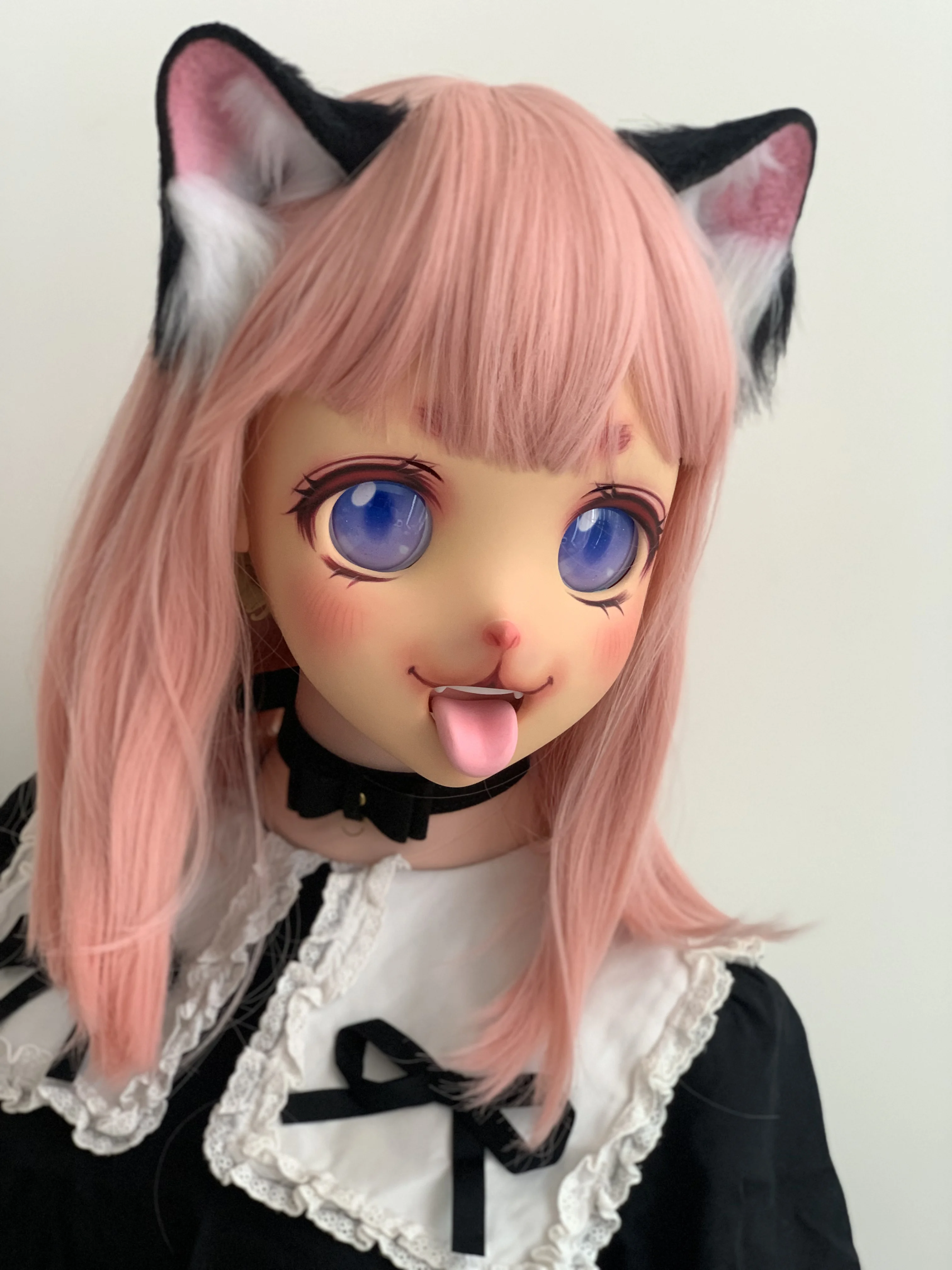 (MouA)Kingmask Dog Makeup Delicate Full Head Female/Girl Resin Japanese Anime Cartoon Character Kig Cosplay Kigurumi Doll Mask