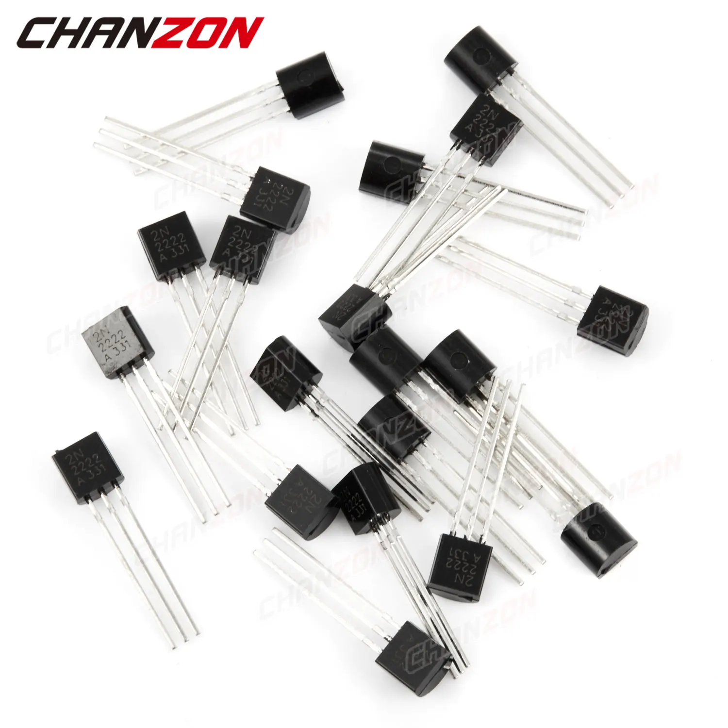 100Pcs 2N2222A TO-92 NPN Transistor Bipolar Junction BJT Triode Tabung Fets 2N2222 2N 2222A DIY DIP Terintegrasi sirkuit