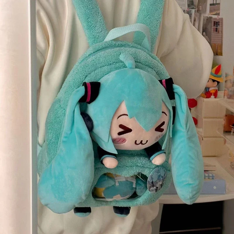 Mochila Hatsune Miku Ita para hombre y mujer, bolsa de felpa itabag de anime, Bolsa Escolar informal de viaje, cosplay, Vocaloid, novedad