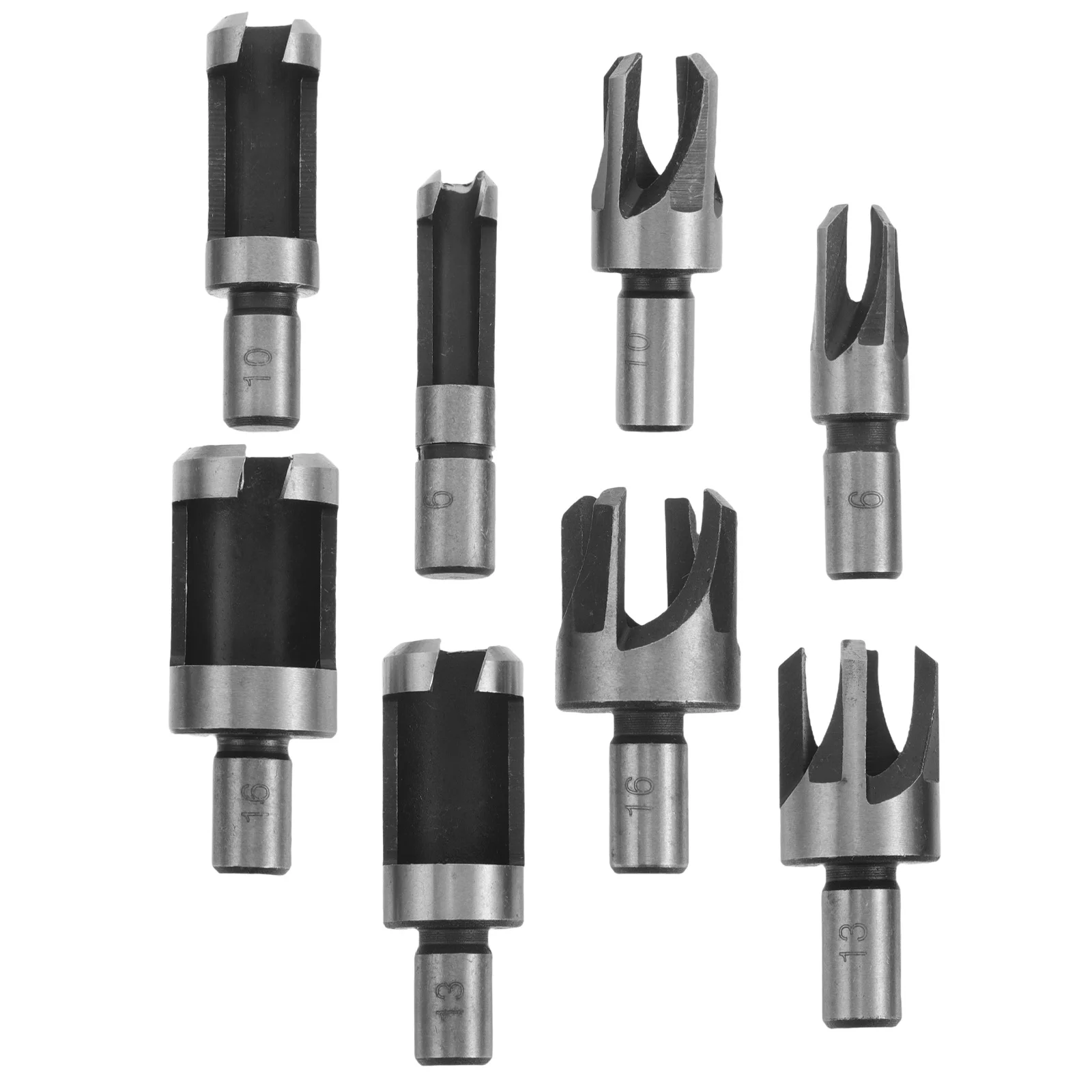 

8Pcs Plug Drill Bits Set Round Handle Design Versatile for Woodworking and Home Renovation Projects