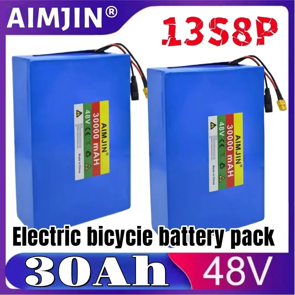 

New 48V 13S8P 30000mAh For electric scooter, bicycle, mountain bike lithium battery 250-1000W Built in 30A BMS