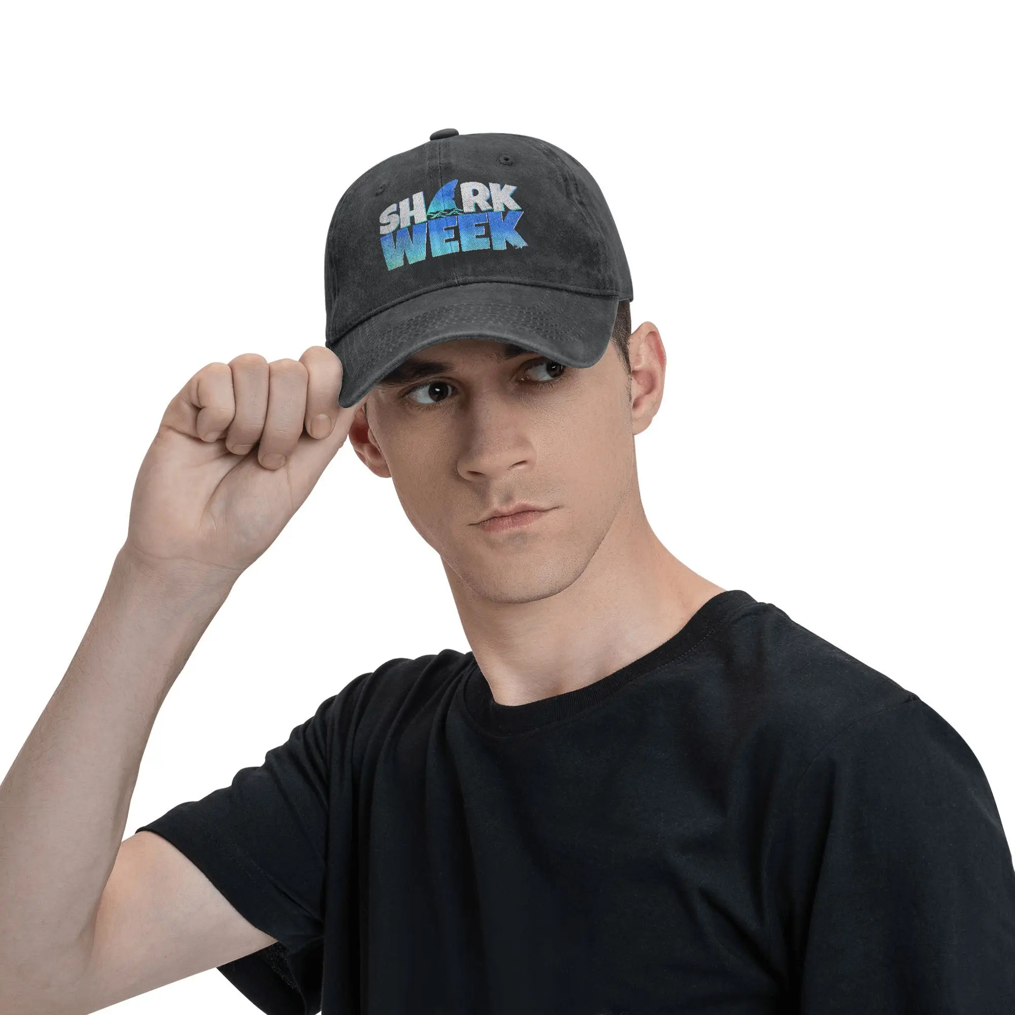

Baseball Cap Shark Lover 2025 Ocean Conservation Week Summer Fitted Retro Trucker Hat Men Outdoor Sport Sun Visor Baseball Caps