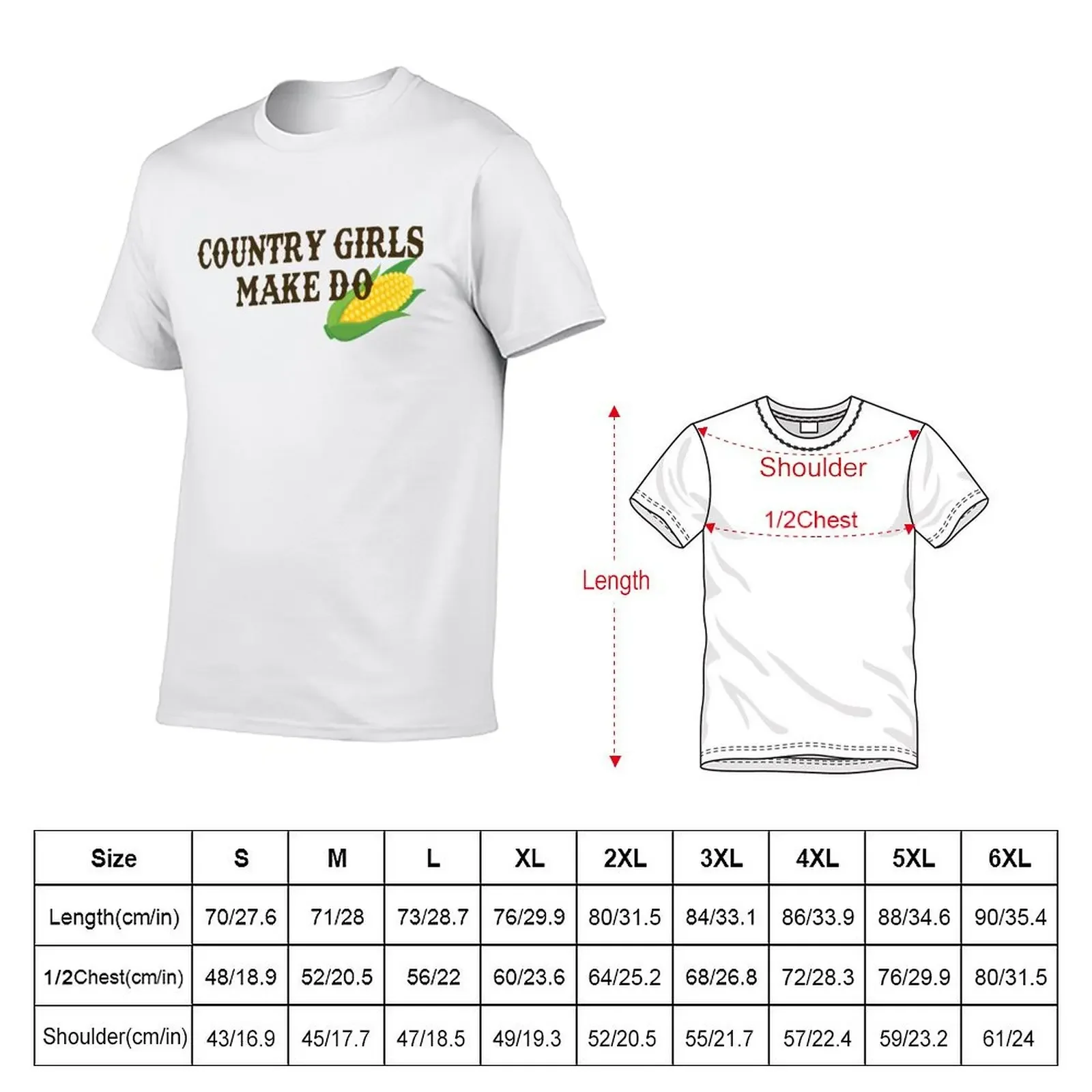 Country Girls Make do T-Shirt new edition anime figures summer clothes tees mens t shirt