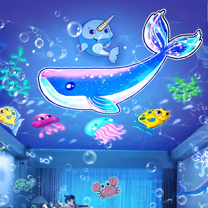 LED Galaxy Night Light Projector 360° Rotation 15 Projection Patterns USB Portable Star Lights Cute Unicorn for Birthday Gifts