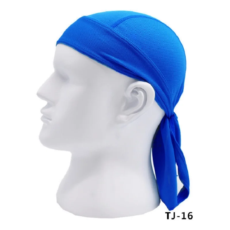 Quick Dry Pure Cycling Durag Head Scarf Summer Men Running Riding Bandana Headscarf Ciclismo Pirate Cap Headband