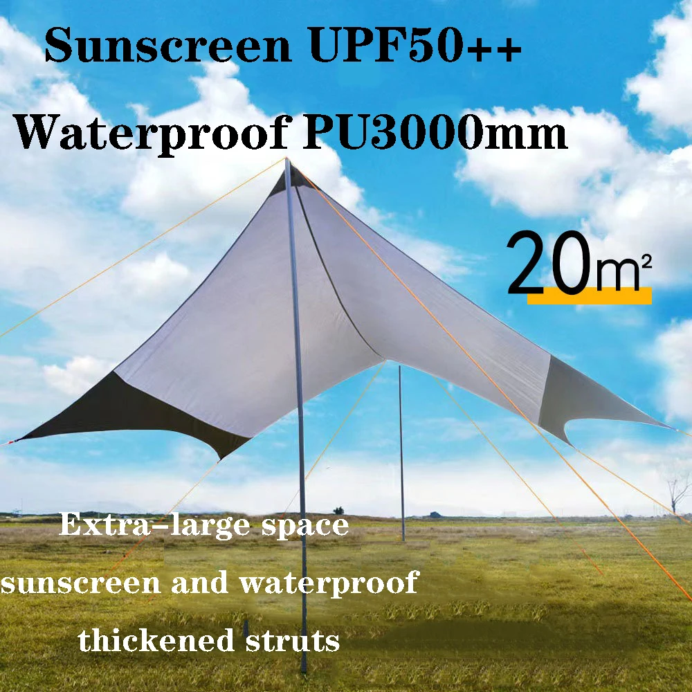 

Uv Protection Large Canopy Tent Outdoor Sunshade Waterproof Pergola Hexagonal Butterfly Canopy High-Quality Fabric