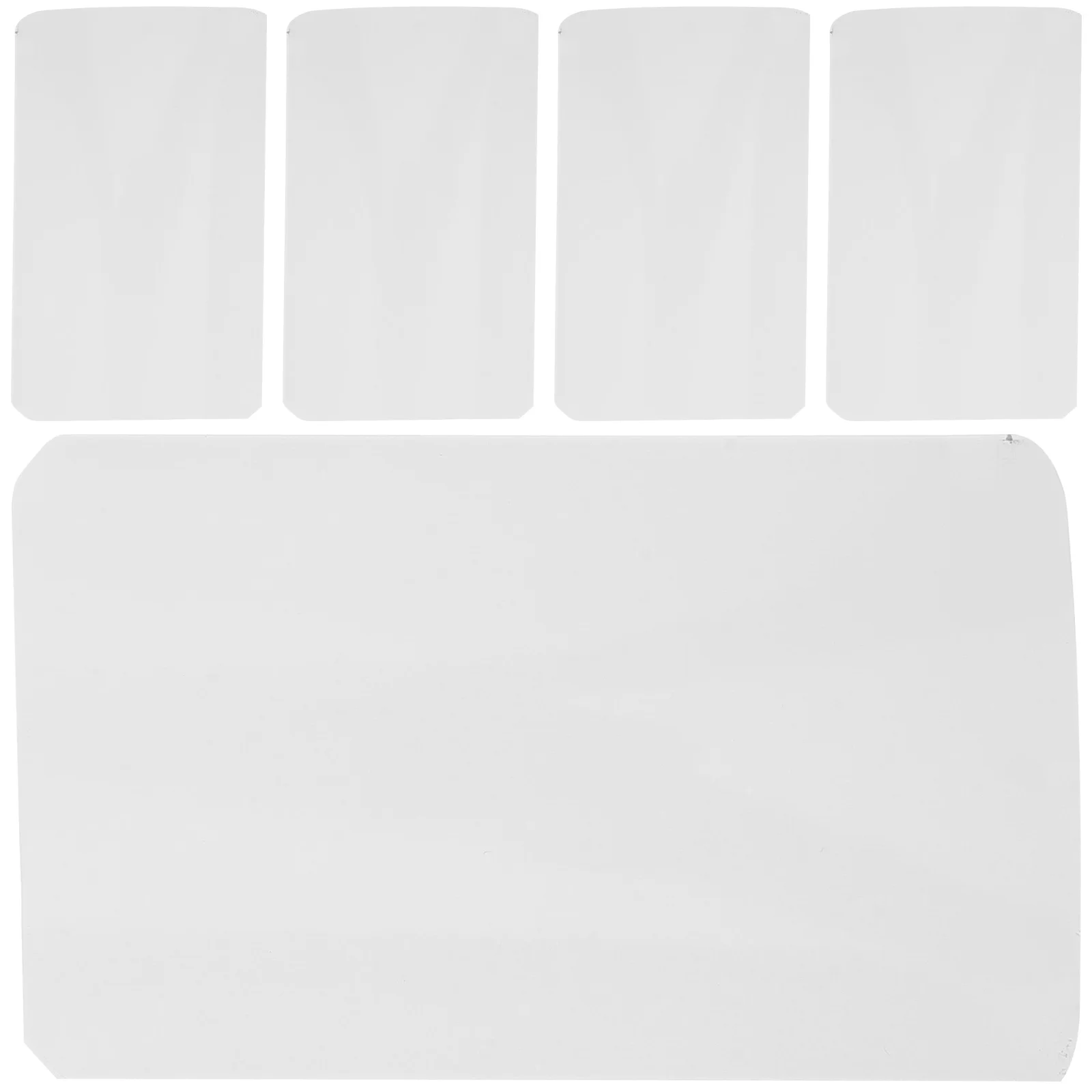 5pcs ผ้าม่านซ่อมแพทช์ผ้าม่านแนวตั้งแผ่นเปลี่ยนอลูมิเนียม Fix แท็บคลิปฟื้นฟูอุปกรณ์เสริม