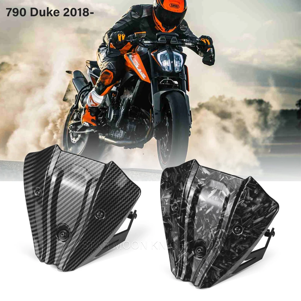 

New Wind Deflector For 790 Duke 790 2018- Motorcycle ABS Plastic Fly Screen Wind Screen Accessories