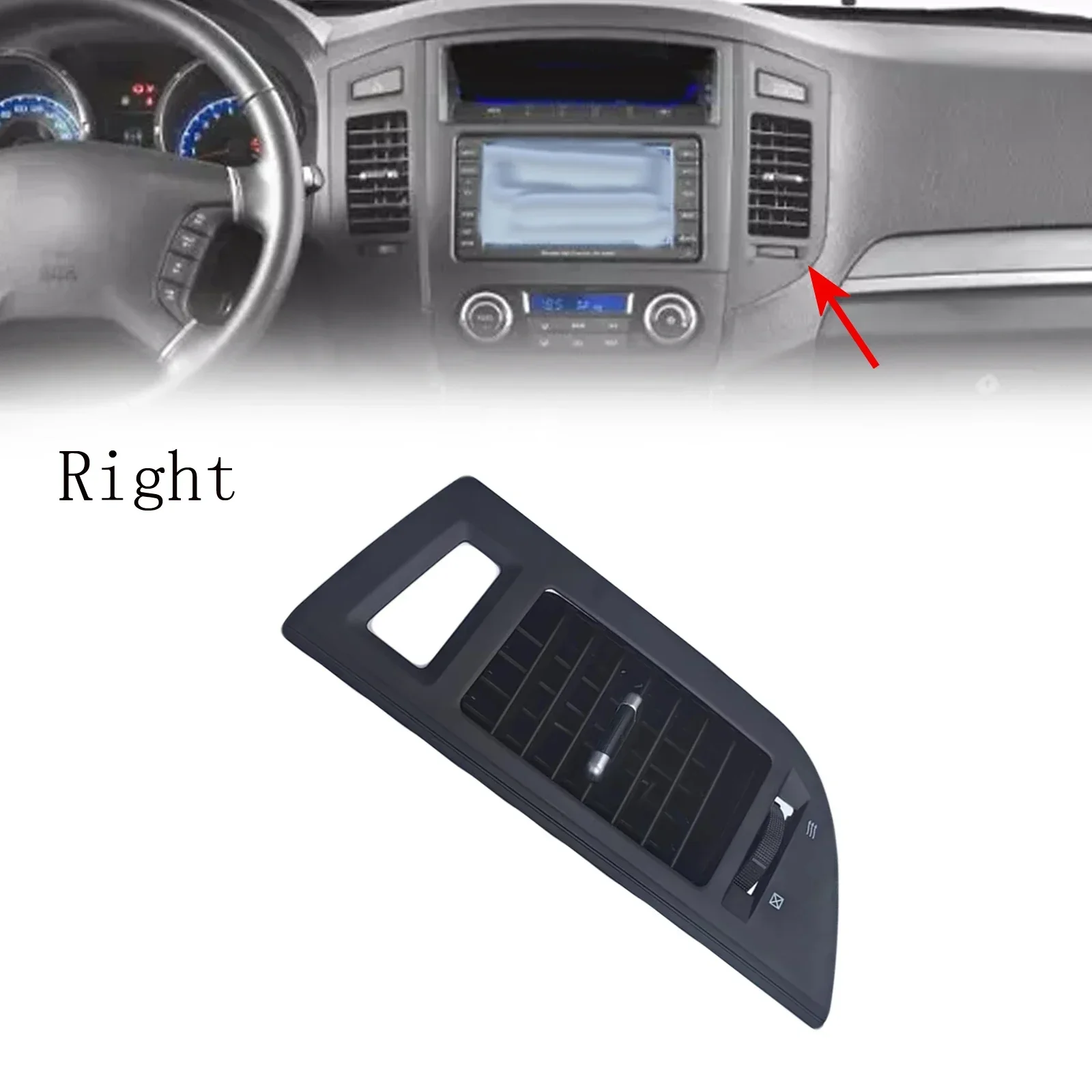 Internal Air Vent Outlet Middle Right Compatible with For Mitsubishi For Pajero For Montero V87 V93 V95 V97 V98