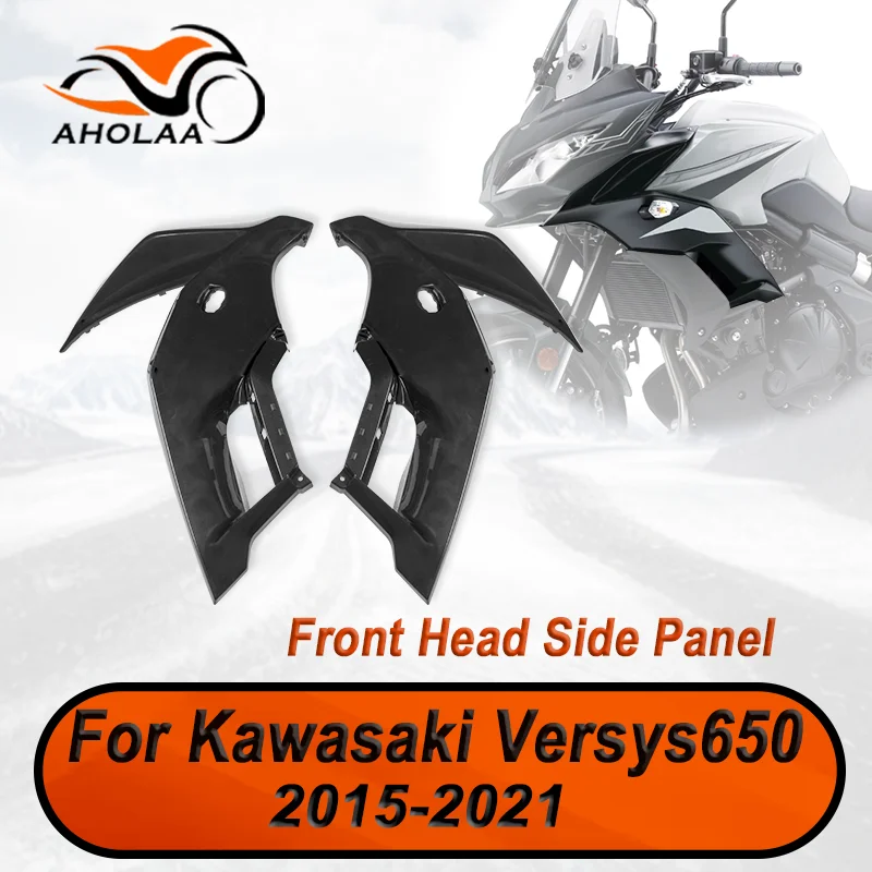 

For Kawasaki Versys650 Versys 650 2015-2021 Motorcycle Front Head Headlight Side Fairing Cover Panel Frame Protector 2020 2019