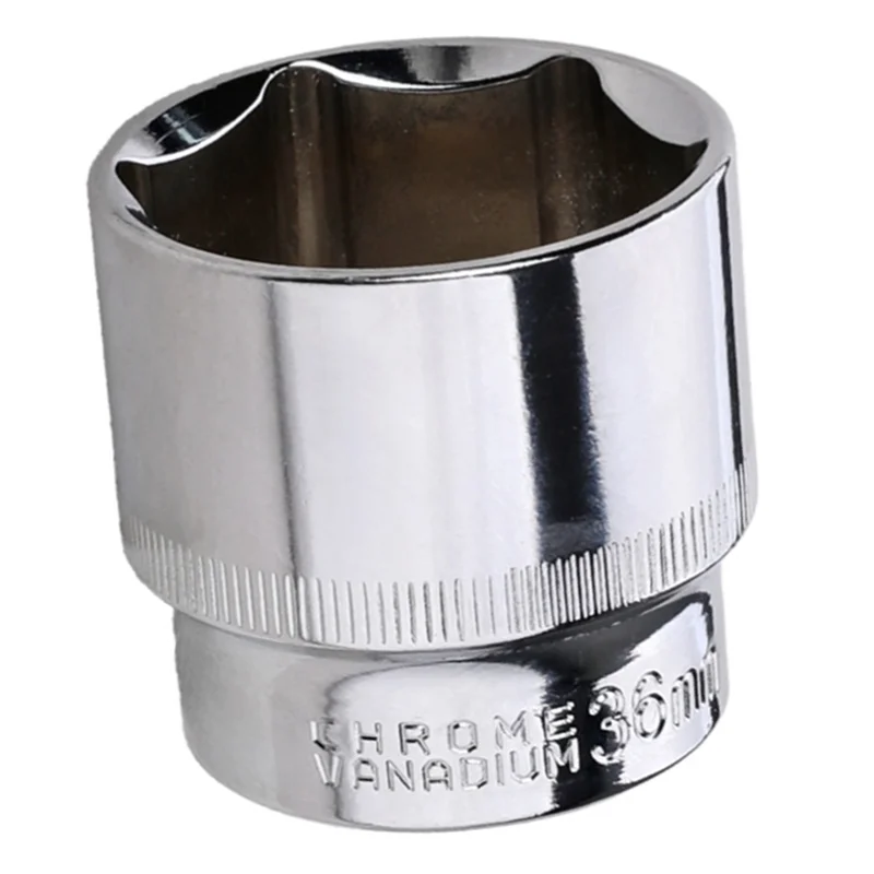 A88E-36Mm Hex Socket 6 Point Socket Bit For Ratchet Wrench Auto Repair Hand Tools With Rust-Proof Drive