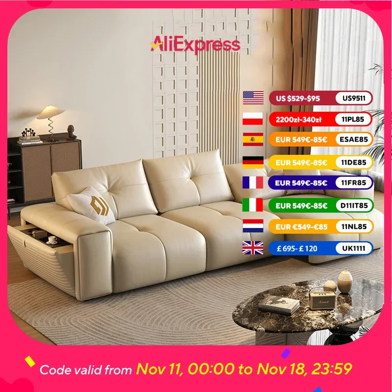 

Design Armrest Living Room Sofas Yellow High Back Oversized Modern Electric Sofa Recliner Luxury Divano Moderno Unique Furniture