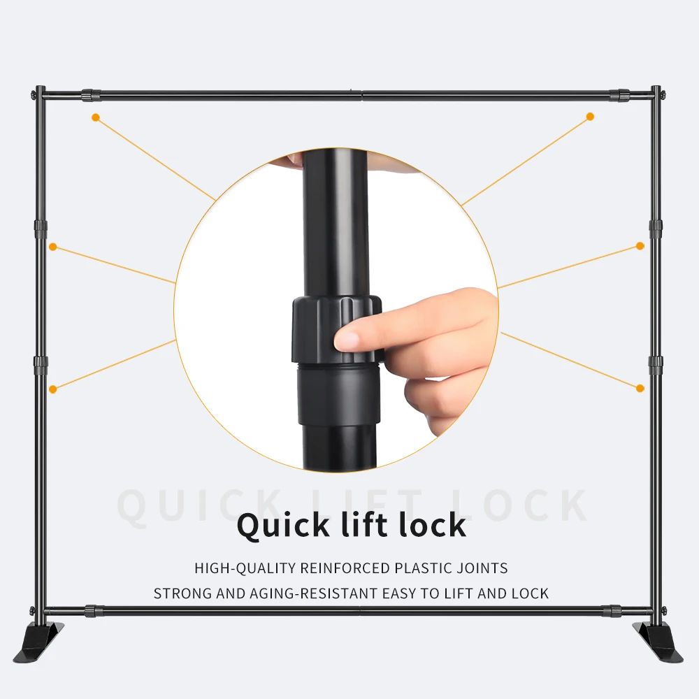 SH Double-Crossbar Backdrop Background Stand Frame Support System For Photography Photo Studio Video Muslin Green Screen