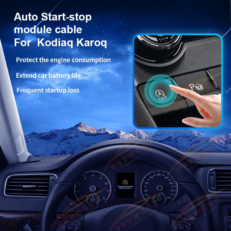 For Skoda Kodiaq Karoq Automatic Stop Start Engine System Off Device Control Sensor Plug Stop Cancel