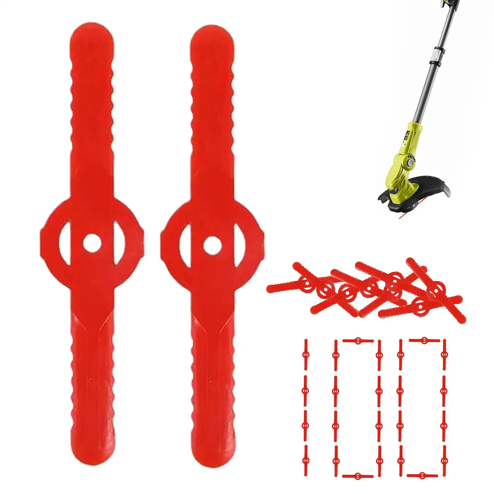 

Grass Trimmer Replacement Cutter 100 Pieces Heavy Duty Attachments Straw Cutting Machine Accessories For Garden Yard Porch