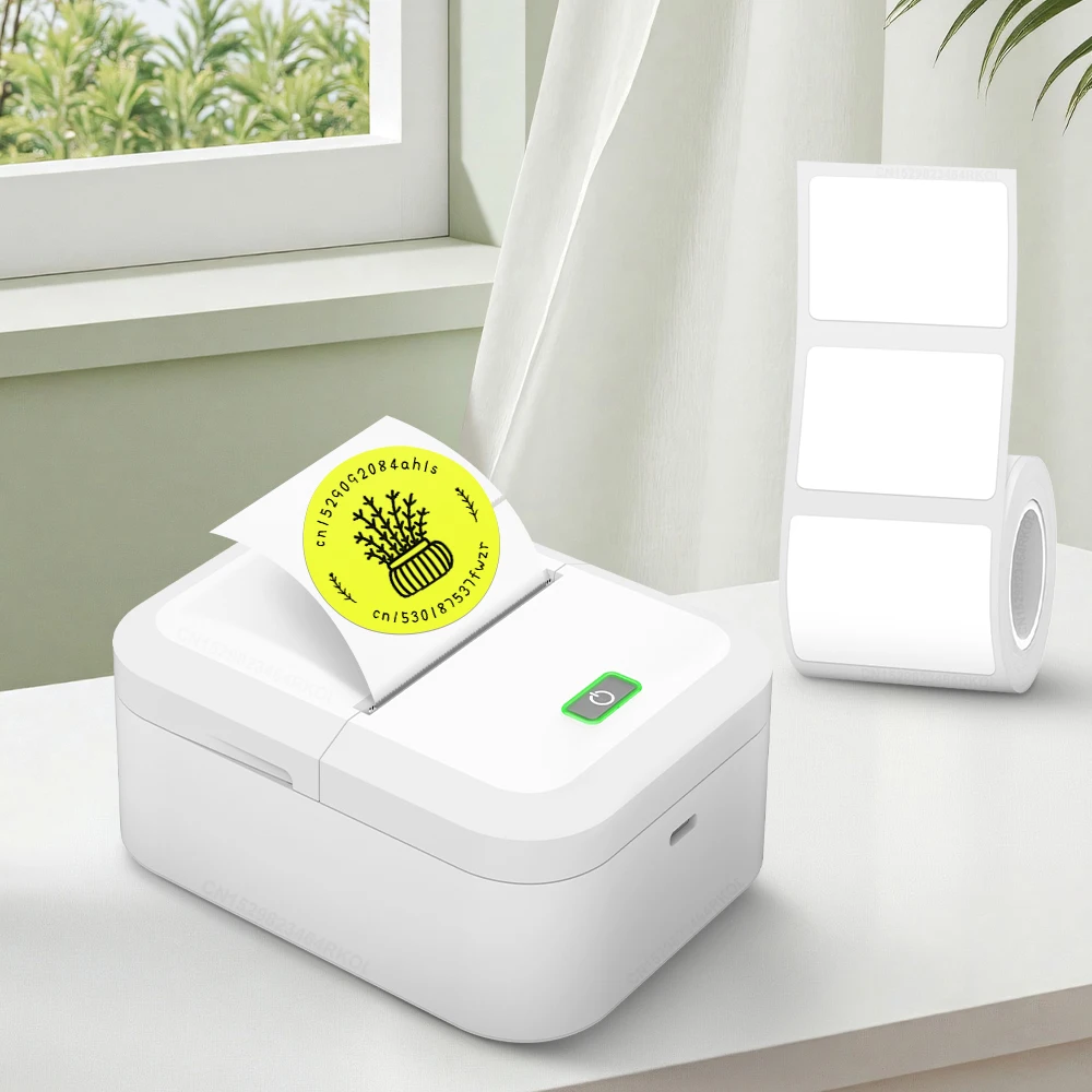 

Marklife X2 Mini Printer Label Inkless Bluetooth Portable Adhesive Sticker Label Machine DIY Name Tag Barcode or 1PK Label Paper