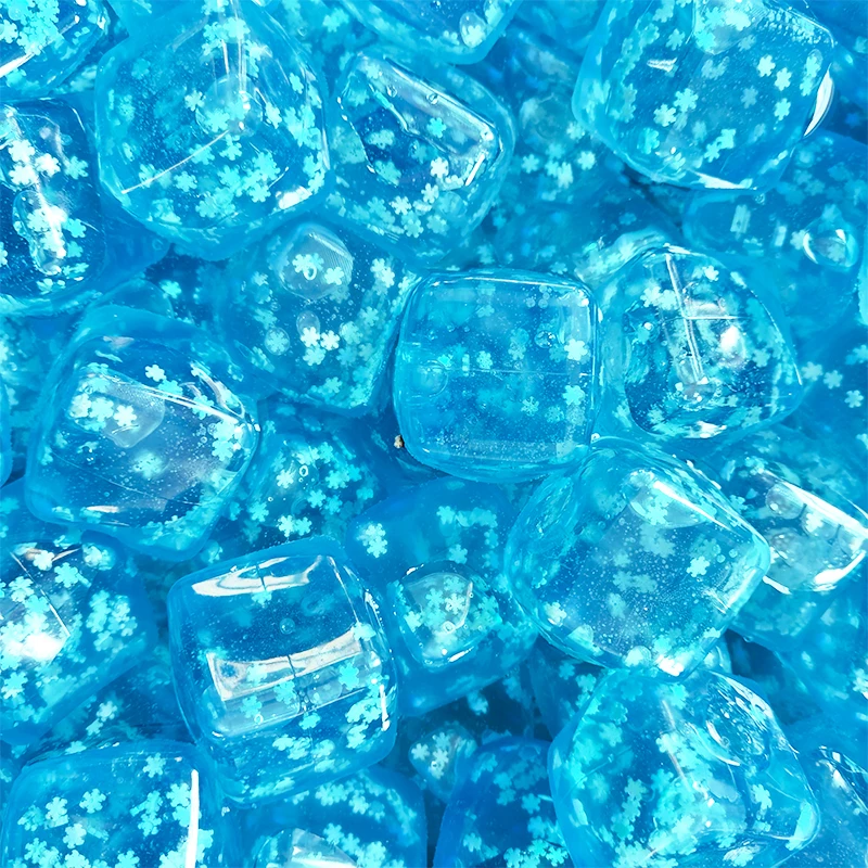 Boule anti-Stress Cube de glace Squishy flocons de neige Cube jouets à presser soulagement du Stress Fidgets jouets Anti-stress drôle Squishy Tabas autisme cadeau