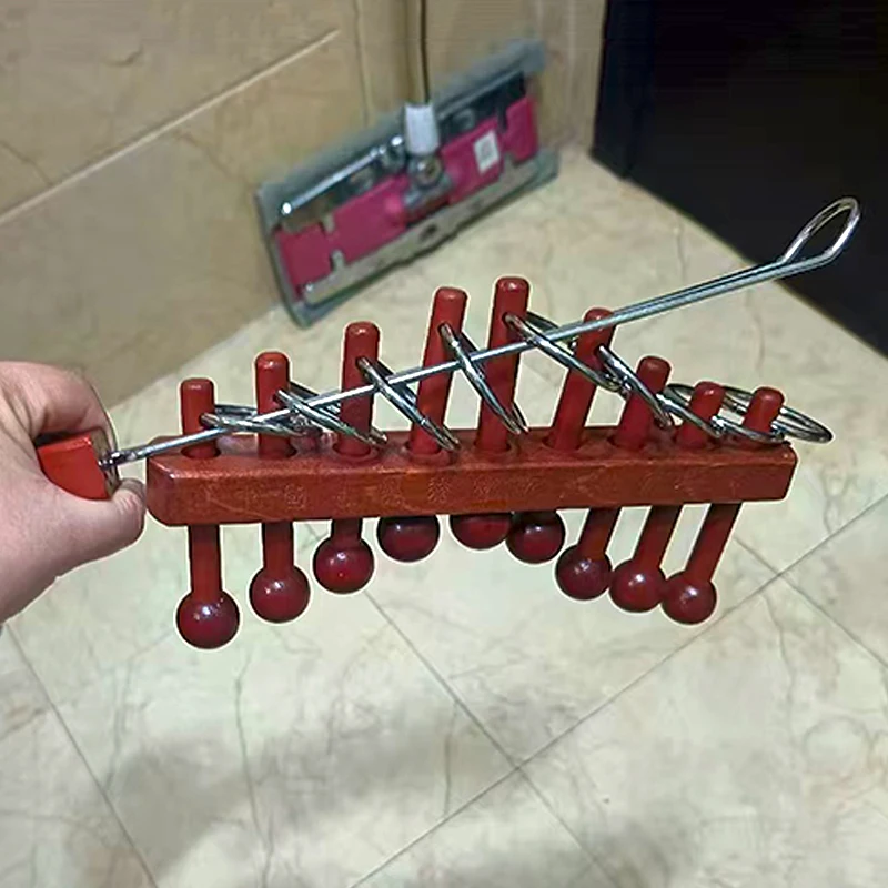 Klassisches chinesisches Puzzle mit neun verbundenen Ringen, Gedankenspiele für Erwachsene und Kinder, hoher Schwierigkeitsgrad, Denksportaufgaben, IQ-Test, Entriegelungsspielzeug