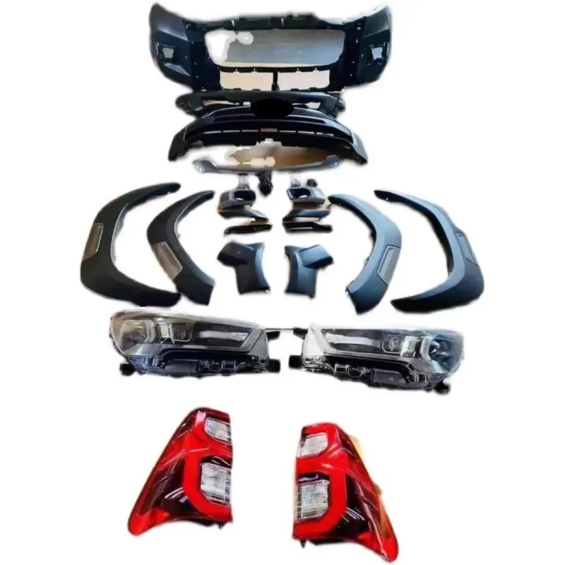 

New Style Modified Body Assembly, Front Bumper Grille & Headlight Taillight Eyebrow Exterior Replacement Parts