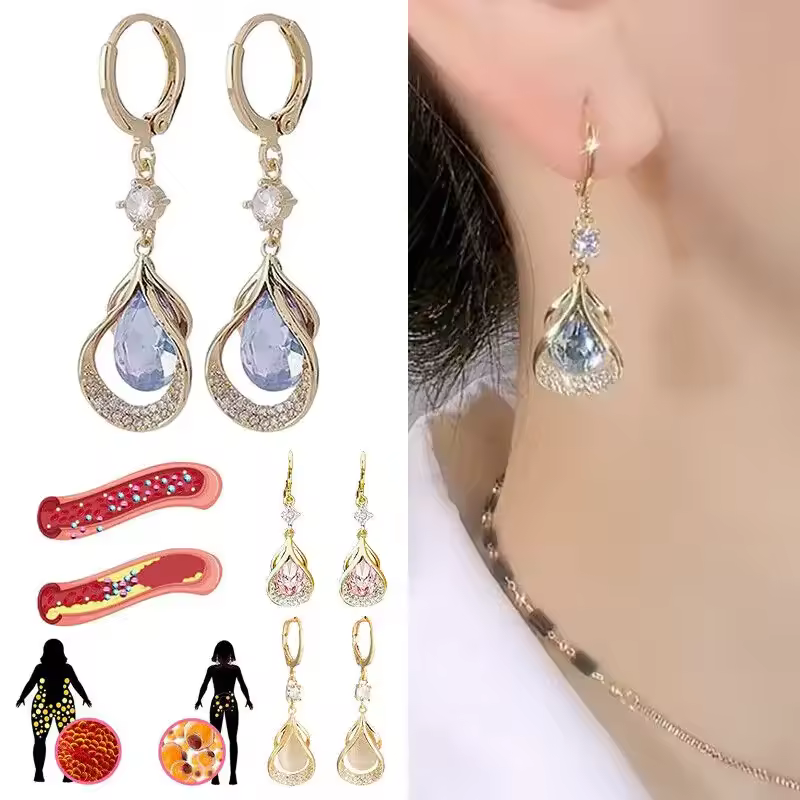 Orejeras Drapeadas Magnéticas Para Drenaje Linfático, Pérdida De Peso, Terapia Germánica.