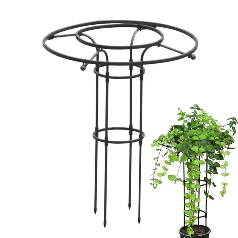 

Potted Plant Garden Trellis Metal Vine Plant Support Trellis Vertical Plastic Coated Metal Umbrella Trellis Tower Frame support