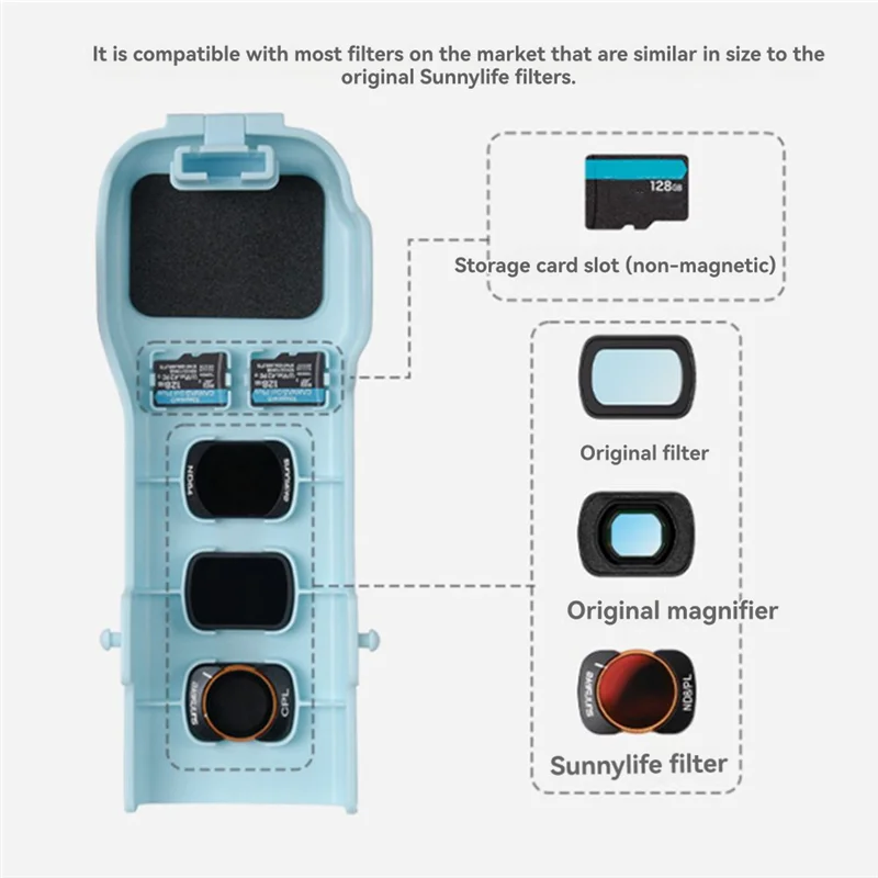 جديد-Sunnylife ل DJI Osmo Pocket 3 الغطاء الواقي عدسة الكاميرا شاشة مكافحة سقوط الغطاء العلوي تخزين جلب حبل الملحقات الظلام G