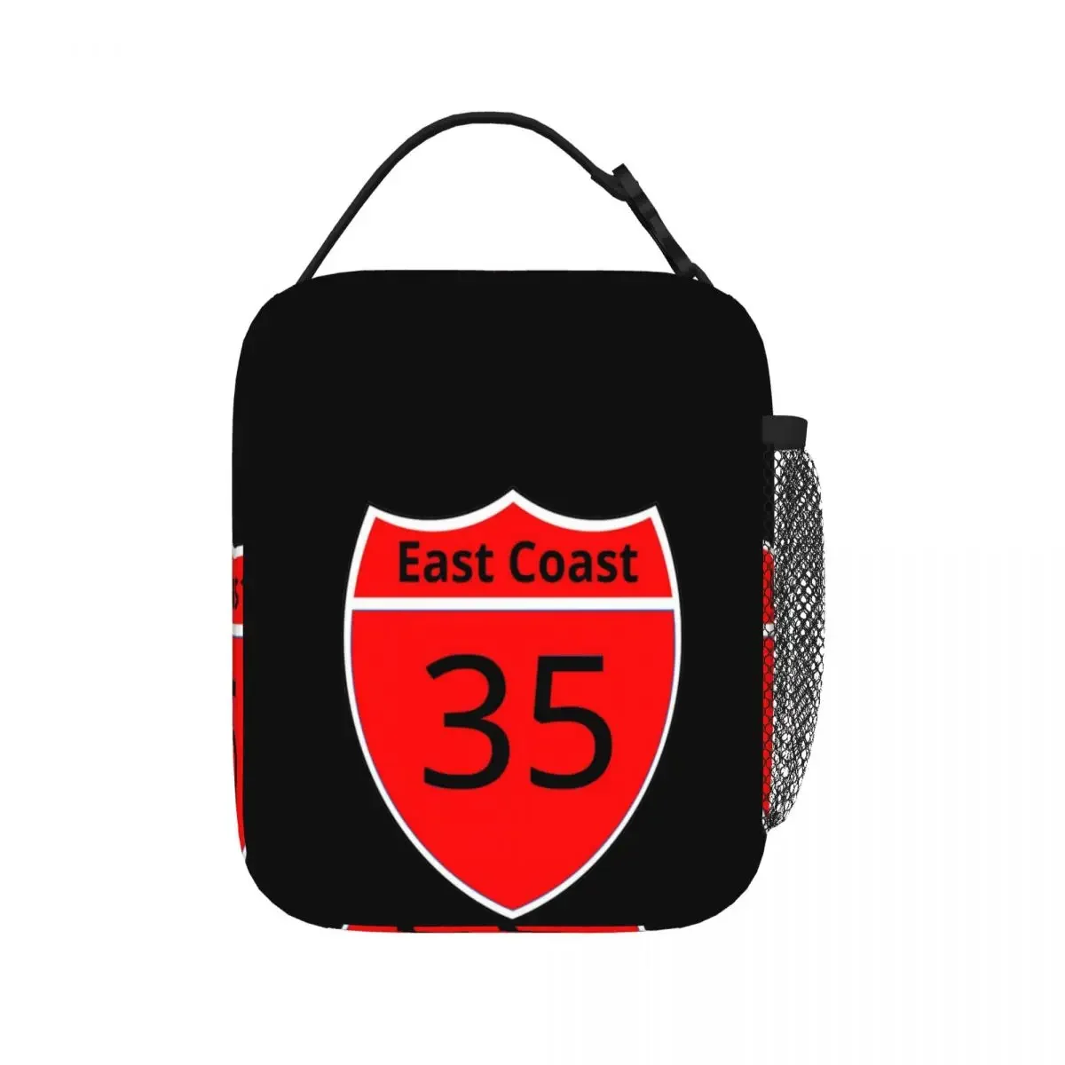 Highway 35 East Coast Lunch Bags Insulated Lunch Tote Waterproof Thermal Bag Leakproof Picnic Bags for Woman Work Kids School