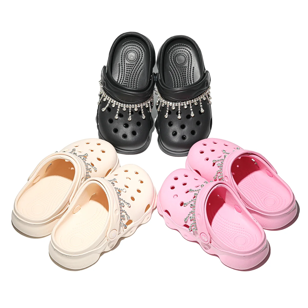 

Girls' clogs, Comfortable and lightweight, EVA Garden Shoes, Kids Slip-On Mules, Summer beach non-slip slippers 1214
