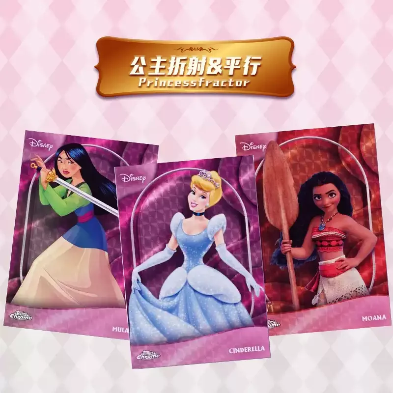 Genuine Topps 2025 Disney Wonder Box Enchanted Crystal Shoes Collectible Card Set Exquisite Cartoon Souvenir