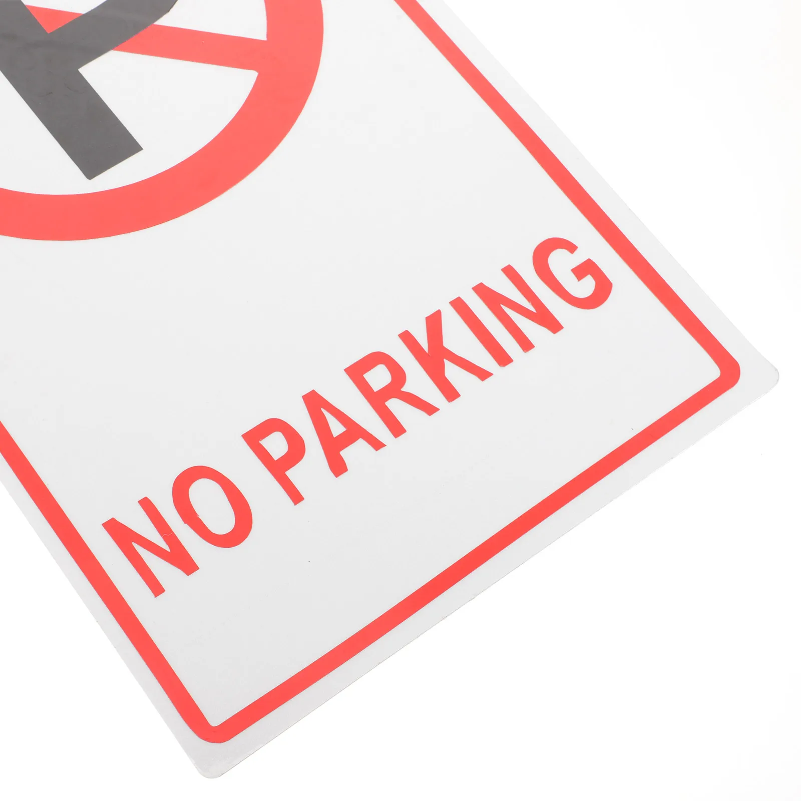 

Large Road Cone Traffic Sign Aluminum Plate Weather Resistant No Parking Warning Corrosion Proof Multi Purpose Use