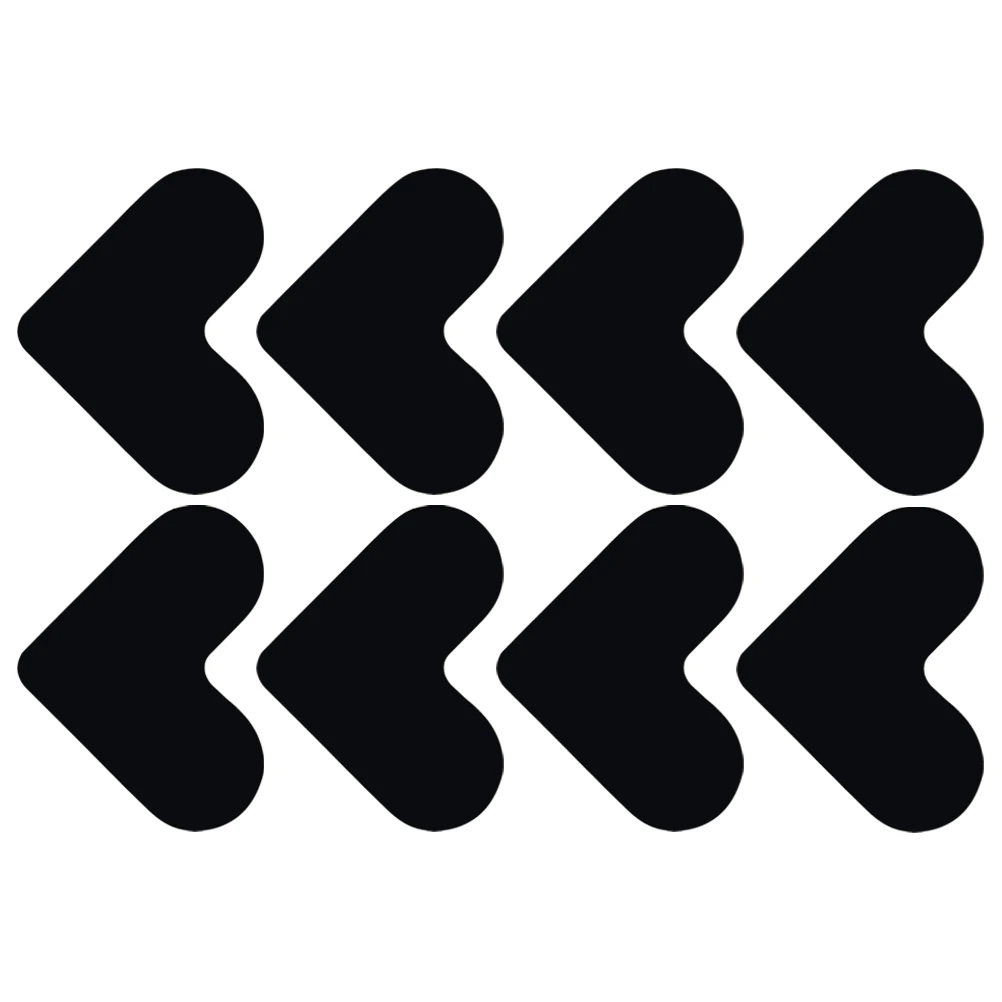 8 قطعة وسادة سجادة غير قابلة للانزلاق على شكل قلب تصميم رقيق للأرضيات المصفحة من بلاط الخشب الصلب لا بقايا سهلة القطع حسب الطلب #4