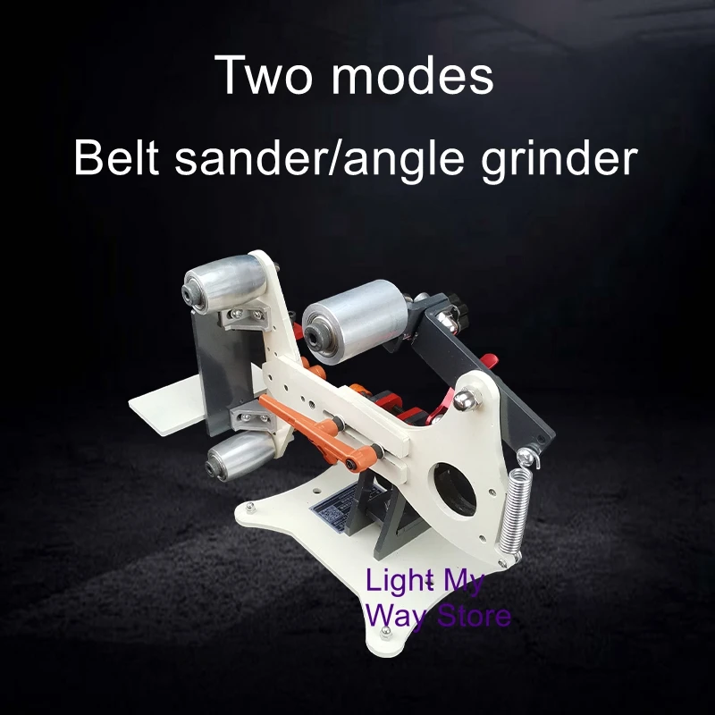 Kleine Riem Schuurmachine Thuis Mini Desktop Slijpmes Open Rand Open V Hoek Slijpmachine Riem Schuurmachine