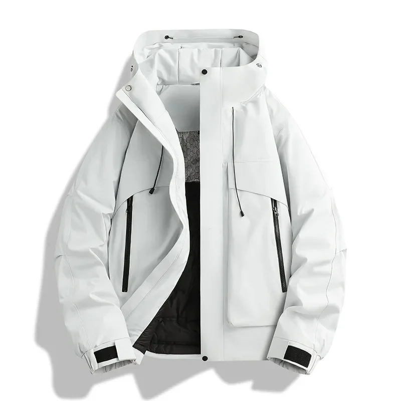 New National Standard Down Jacket Temperament Northeast Cold-proof and Warm Three-proof Outdoor Mountaineering Jacket Men Women