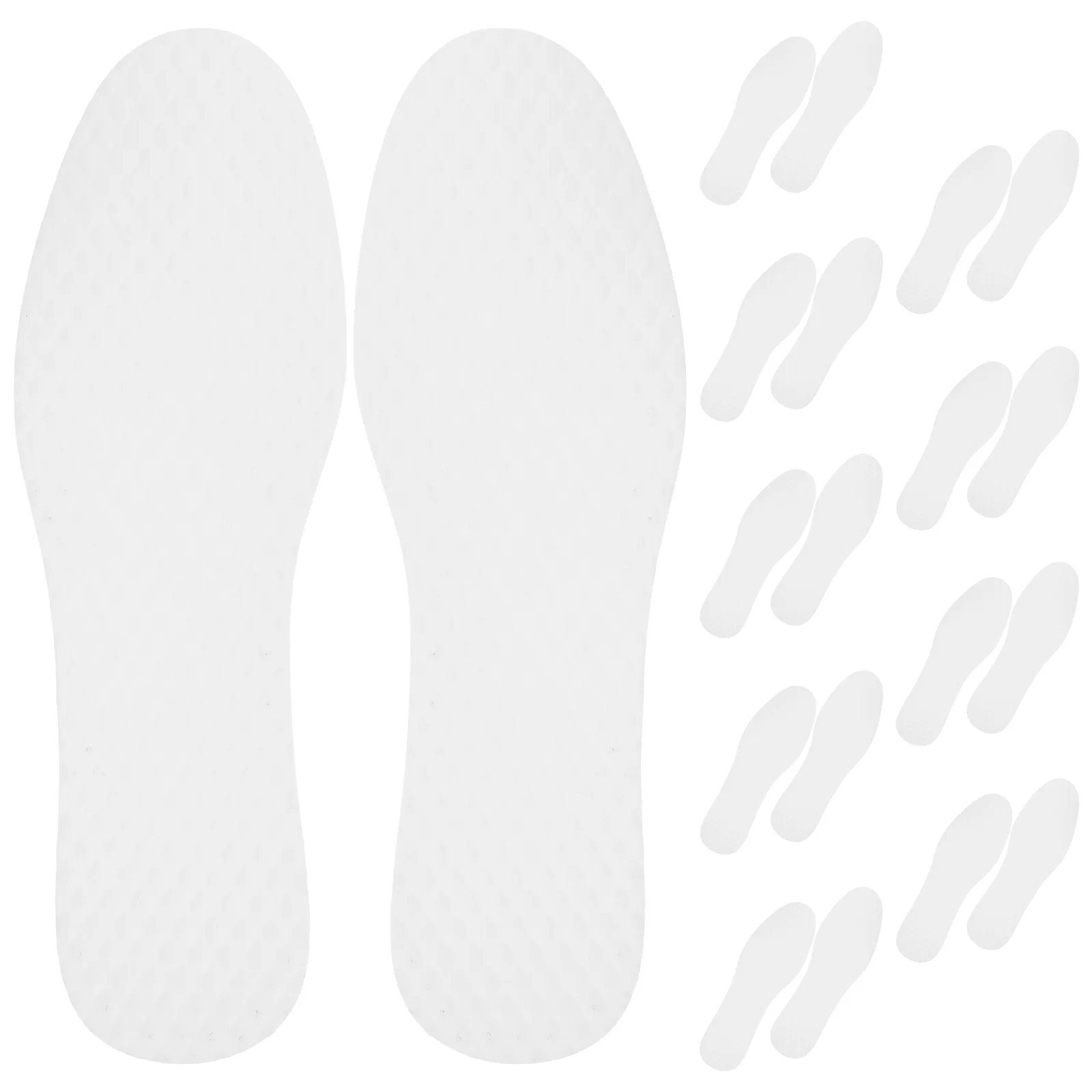 

20 Pairs Sweat-absorbing Insoles Shoe Inserts Women Boots for Aldult Thin Liner Paper Shoes Women's Cushions