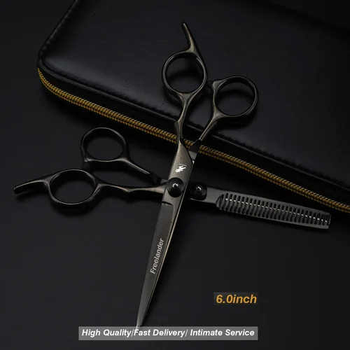 Imagen 2 del producto Tijeras para el cabello de 6 pulgadas, cortadora de pelo para adelgazar, tijeras de peluquero, tijeras profesionales para peluquería